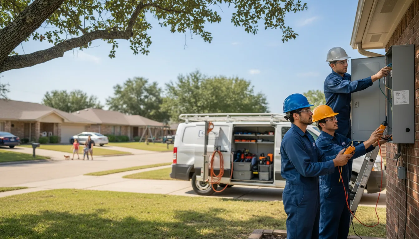 Certified electrician providing emergency electrical services in Anthony, TX